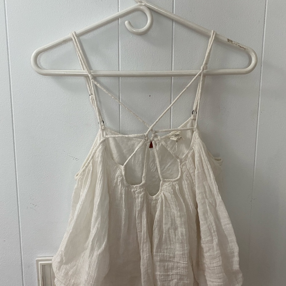 We The Free Cream Crop Top